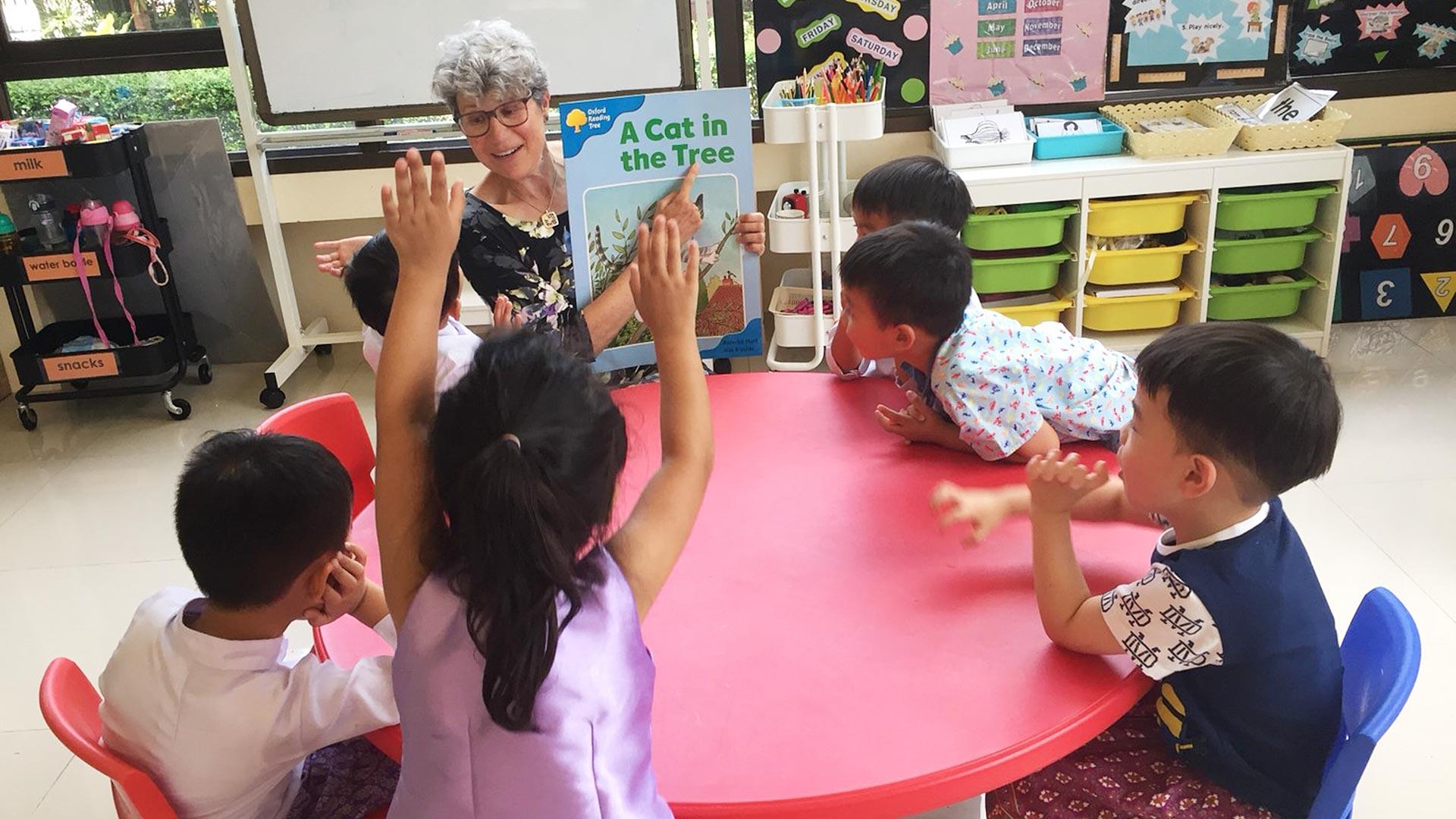 After retiring from a career as a climate scientist, Dian Seidel Ph.D. '92 spent several months in Thailand teaching kindergarteners English. Now, she's written a memoir, "Kindergarten at 60," about the experience. Photo courtesy of Dian Seidel.